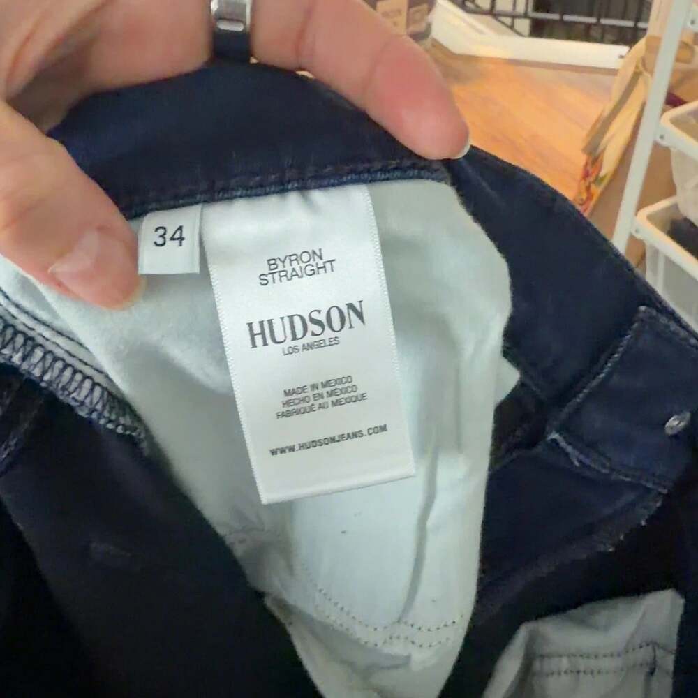 Hudson Jeans Byron Straight Leg Denim Pants Dark Wash Size 34 Men’s - Picture 5 of 6